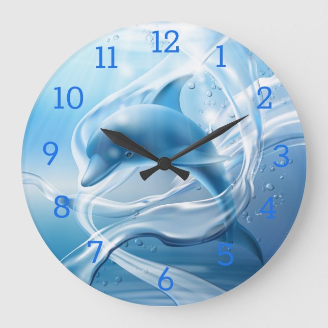 Dolphin Large Clock (Front)
