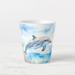 Dolphin Latte Mug