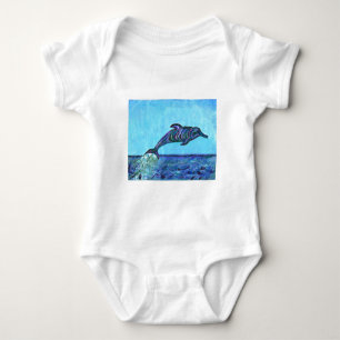 Dolphin leap baby bodysuit