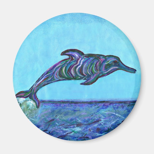 Dolphin leap magnet (Front)