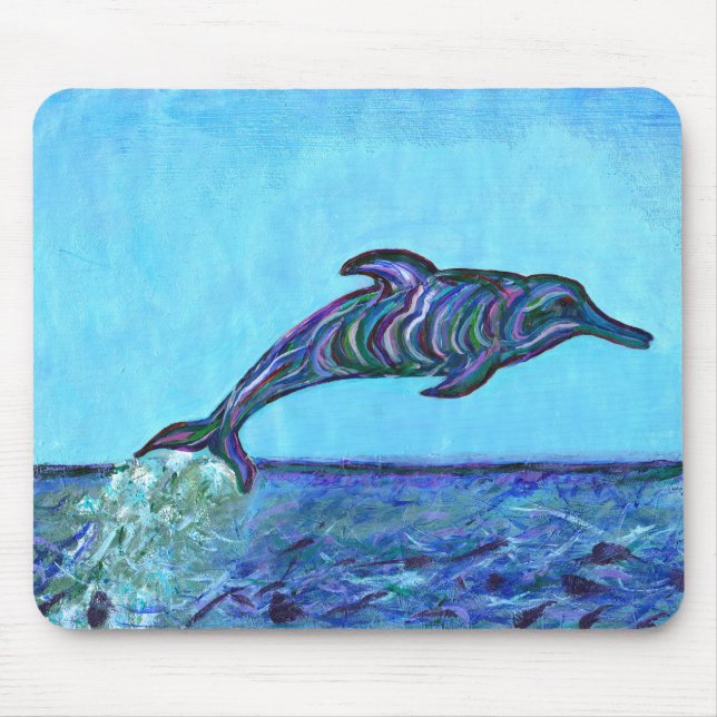 Dolphin leap mouse pad (Front)
