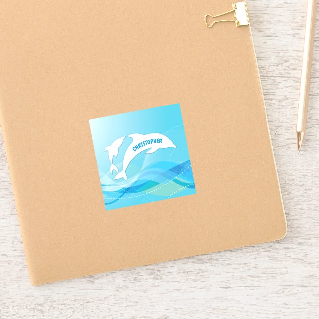 Dolphin Leaping in Ocean Personalised (Notebook)