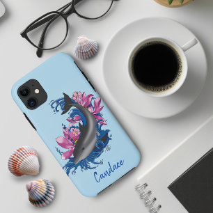 Dolphin Lotus Flowers Cherry Blossoms iPhone 11 Case