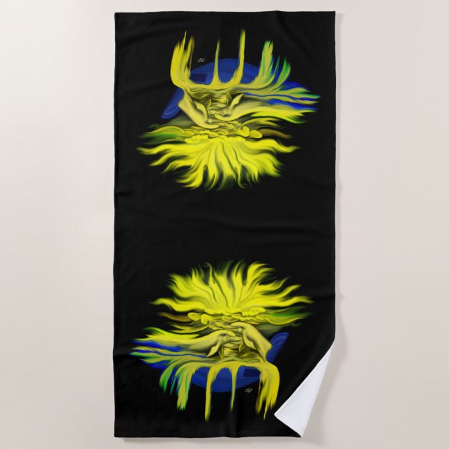 Dolphin Love Beach Towel (Front)