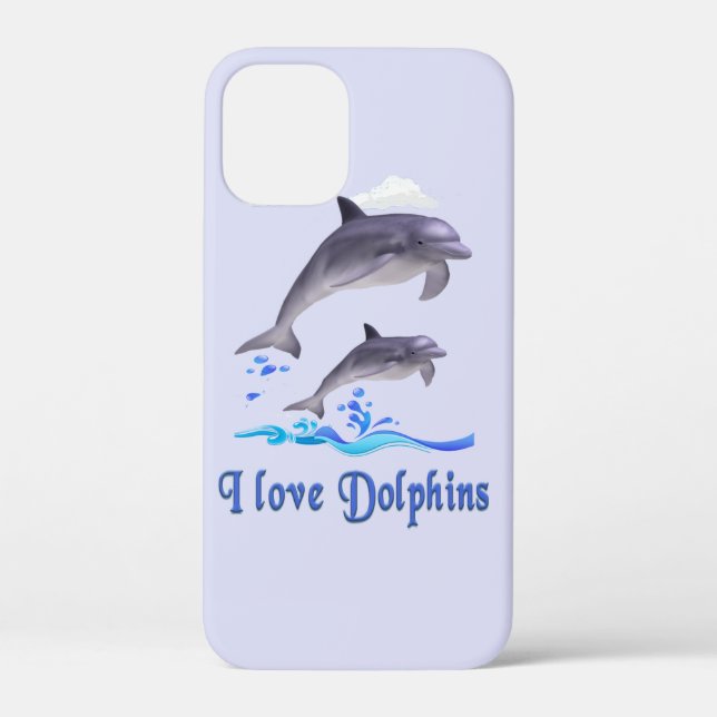 Dolphin Love Case-Mate iPhone Case (Back)