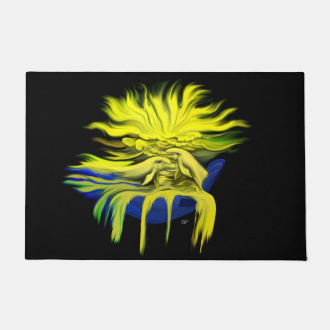 Dolphin Love Doormat (Front)