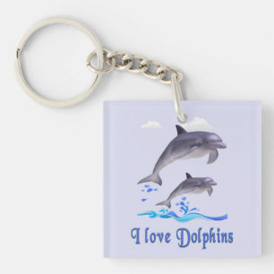 Dolphin Love Key Ring