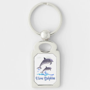 Dolphin Love Key Ring
