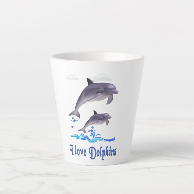Dolphin Love Latte Mug (Front)