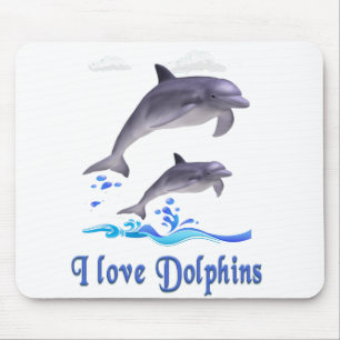 Dolphin Love Mouse Pad