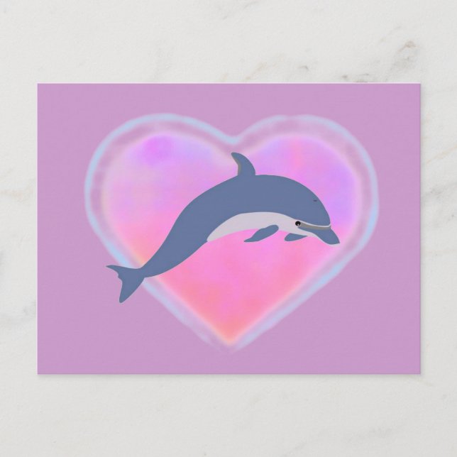 Dolphin Love postcard (Front)