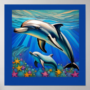 Dolphin Love Poster