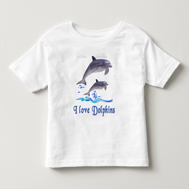 Dolphin Love Toddler T-Shirt (Front)