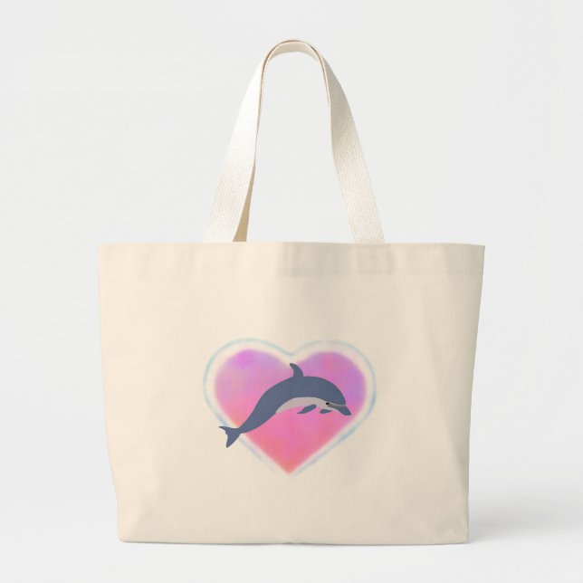 Dolphin Love tote bag (Front)