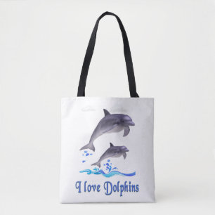 Dolphin Love Tote Bag