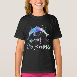 dolphin lover gift this girl loves dolphins T-Shirt