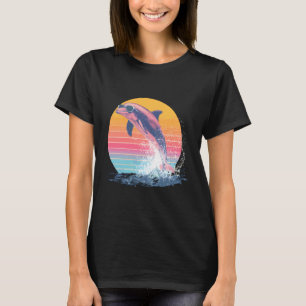 Dolphin Lover Graphic Motif Ocean Sea Dolphin Anim T-Shirt