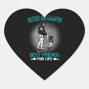 Dolphin Lover   Mum And Daughter Are Best Friends Heart Sticker