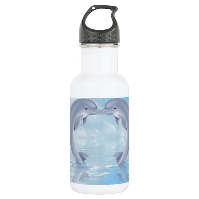 Dolphin Lovers 532 Ml Water Bottle (Front)