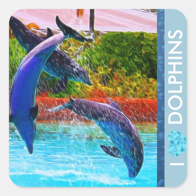 Dolphin Lovers Stickers (Front)