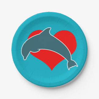 Dolphin Luv Paper Plates