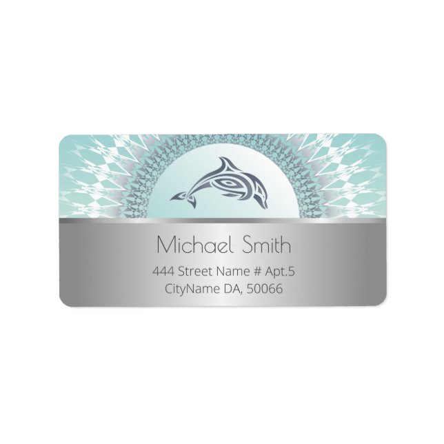 Dolphin Mandala Silver Label (Front)
