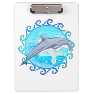 Dolphin Maori Sun Clipboard