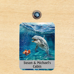 Dolphin Ocean Personalised Sea Magnet