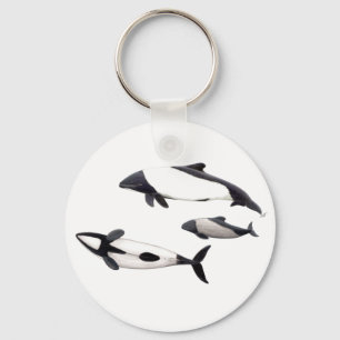 Dolphin of Commerson Key Ring