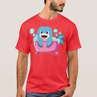 Dolphin on Bathtub T-Shirt