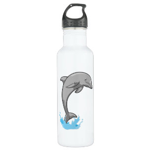 Dolphin over Water 710 Ml Water Bottle