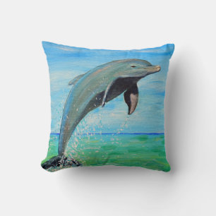 Dolphin Painting Cushion