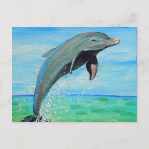 Dolphin Painting Postcard