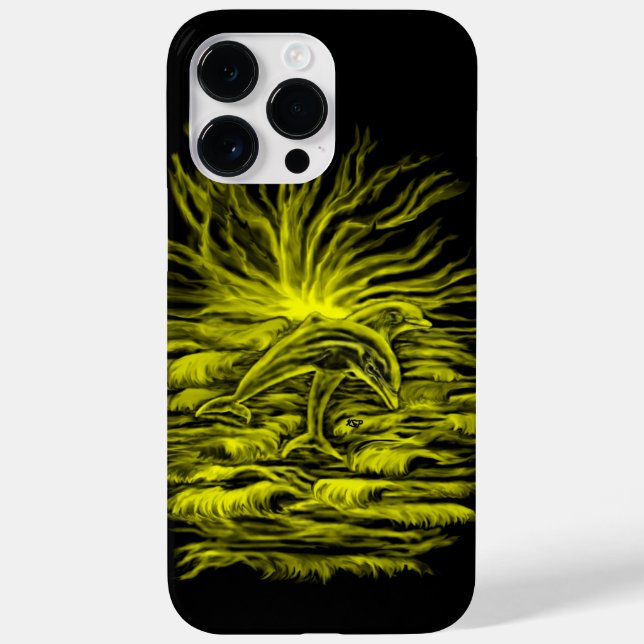Dolphin pair in the Sunshine Case-Mate iPhone Case (Back)