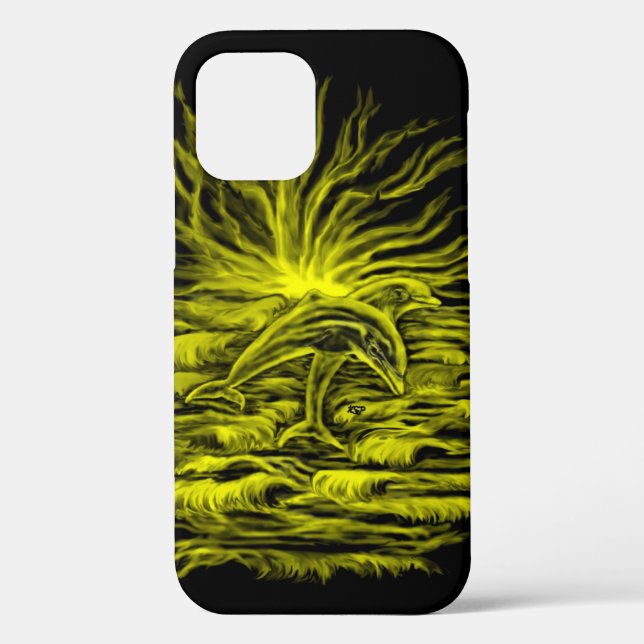 Dolphin pair in the sunshine Case-Mate iPhone case (Back)