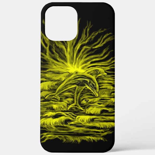 Dolphin pair in the sunshine Case-Mate iPhone case (Back)
