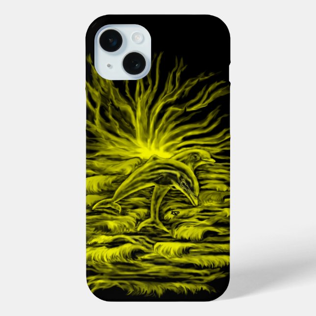 Dolphin pair in the Sunshine Case-Mate iPhone Case (Back)