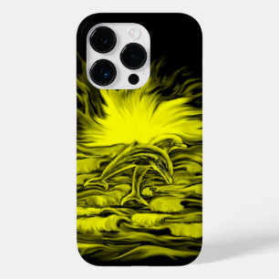 Dolphin pair in the Sunshine Case-Mate iPhone 14 Pro Case