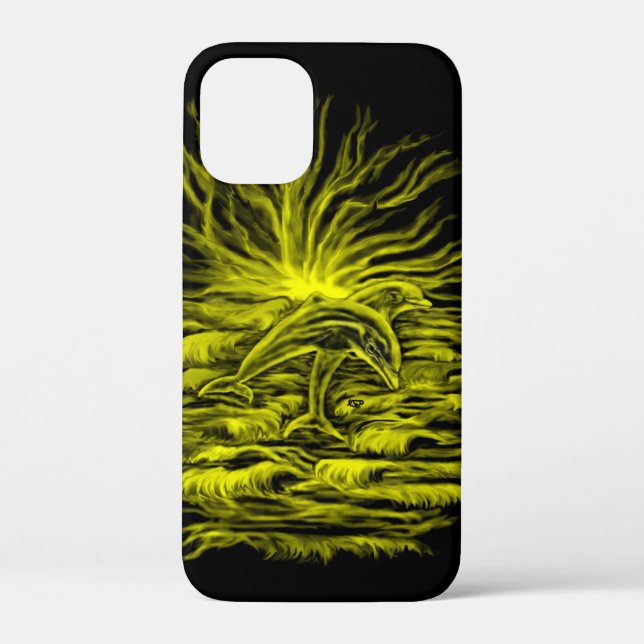 Dolphin pair in the sunshine Case-Mate iPhone case (Back)