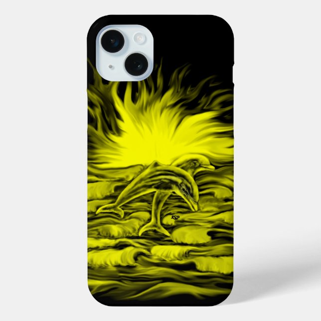 Dolphin pair in the Sunshine Case-Mate iPhone Case (Back)