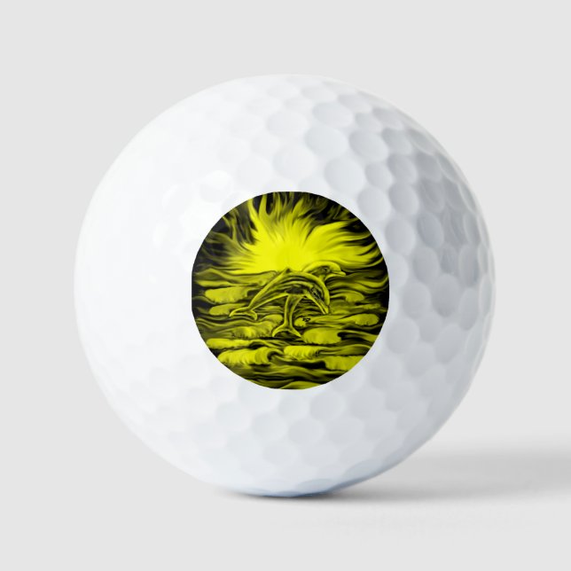 Dolphin pair in the Sunshine Golf Balls (Front)