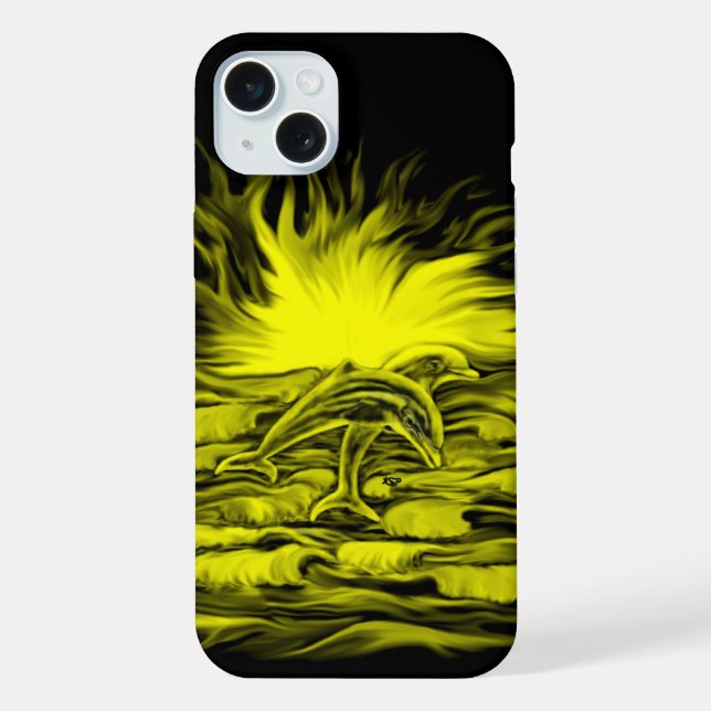 Dolphin pair in the Sunshine iPhone Case (Back)