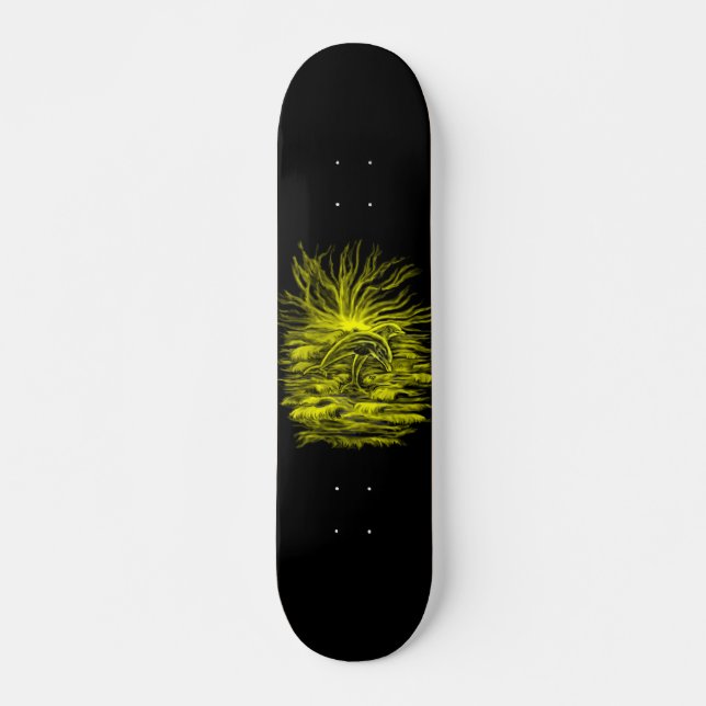 Dolphin pair in the Sunshine Skateboard (Front)