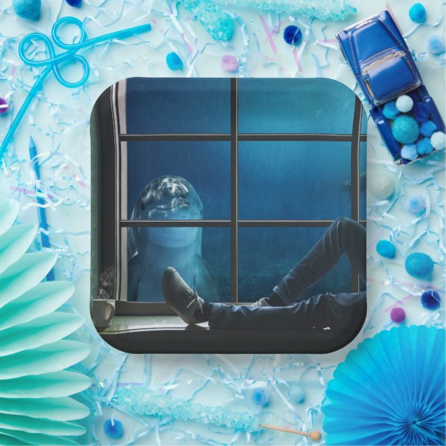 Dolphin Paper Plate (Party)