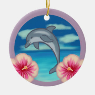 Dolphin Paradise Ceramic Ornament