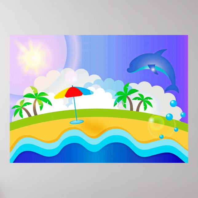 Dolphin Paradise Poster (Front)