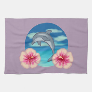 Dolphin Paradise Tea Towel
