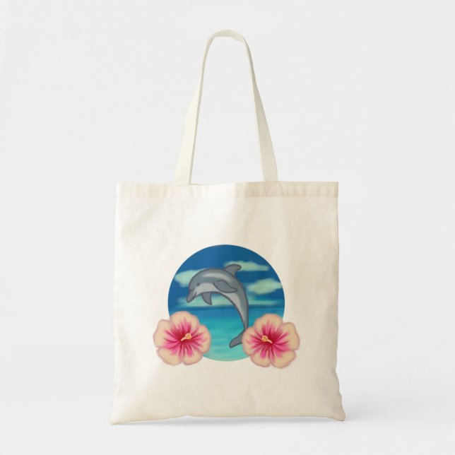 Dolphin Paradise Tote Bag (Front)