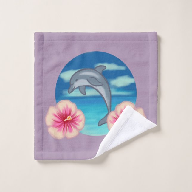 Dolphin Paradise Wash Cloth (Wash Cloth)
