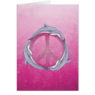 Dolphin Peace Pink